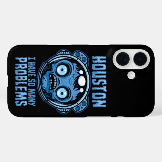 Houston I Have So Many Problems Astronaut Case-Mate iPhoneケース (裏面 (横))