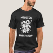 Houston Native Pride Alien Funny State Tourist Spa Tシャツ (正面)