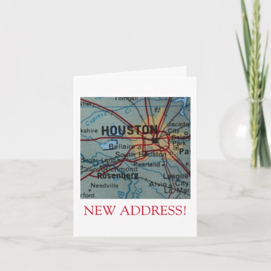 Houston New Addressのお知らせ 案内状 (正面)