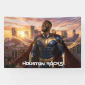 HOUSTON ROCK - TEXAS 横断幕 (横)