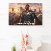 HOUSTON ROCK - TEXAS 横断幕 (インサイチュ)