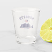 Houston Skyline in Modern Style ショットグラス (裏面)