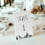 Houston Skyline Table Number 3.5x5カード テーブルナンバー<br><div class="desc">スカイラインコレクション素晴らしは、都市の風景をイメージした細かくスケッチされた街並み。メトロポリタンの結婚式や目的地の結婚式に最適なコレクションで、街並みの永遠の魅力を体現し、特別な日にエレガントtouchをもたらす。</div>