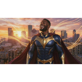 HOUSTON - SUPERHERO プリントバックパック