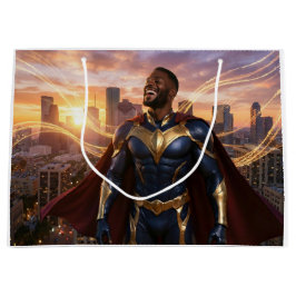 HOUSTON - SUPERHERO ラージペーパーバッグ