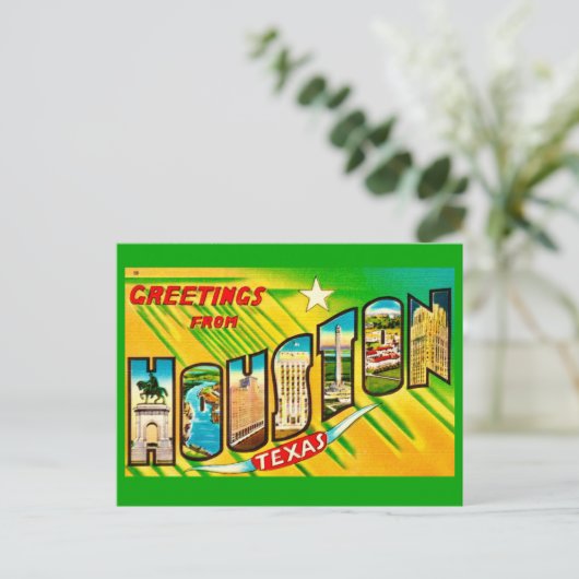 Houston Texas Greeting Postcard ポストカード (スタンド正面)