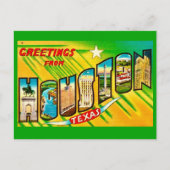 Houston Texas Greeting Postcard ポストカード (正面)