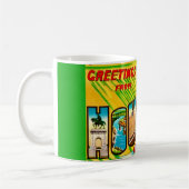 Houston Texas Greeting Postcard Mug コーヒーマグカップ (左)
