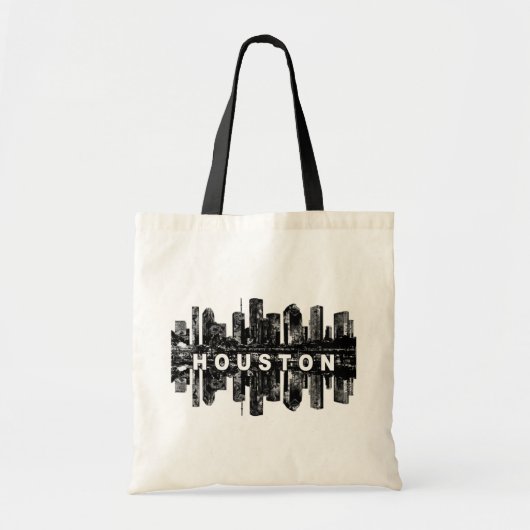 Houston, Texas in black ink Tote Bag トートバッグ (正面)
