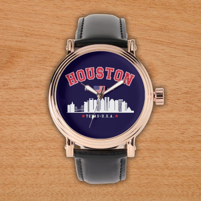 Houston Texas Modern Skyline  腕時計 (クリエイターアップロード済み)