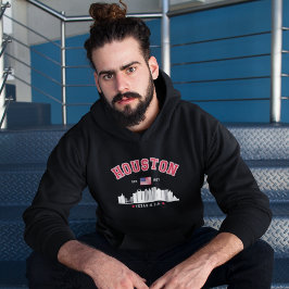 Houston Texas Modern Skyline Design パーカ