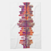 Houston Texas Skyline キッチンタオル (縦)