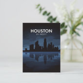 Houston Texas: Skyline By Night ポストカード (スタンド正面)