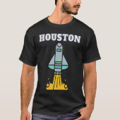 Houston Texas Spaceship  For Souvenir For Tシャツ (正面)