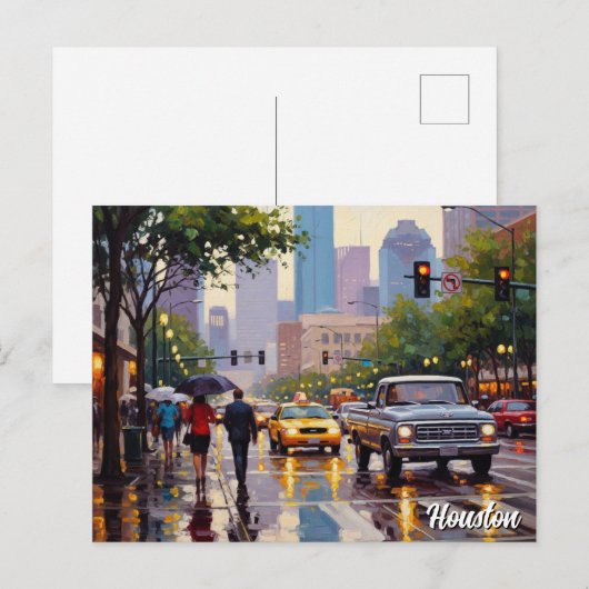 Houston Texas Travel ポストカード (正面/裏面)