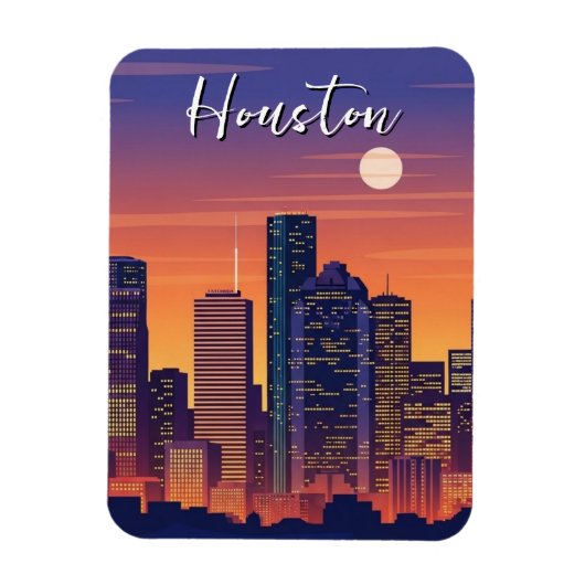 Houston Texas Travel マグネット (縦)