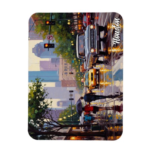 Houston Texas Travel マグネット (縦)