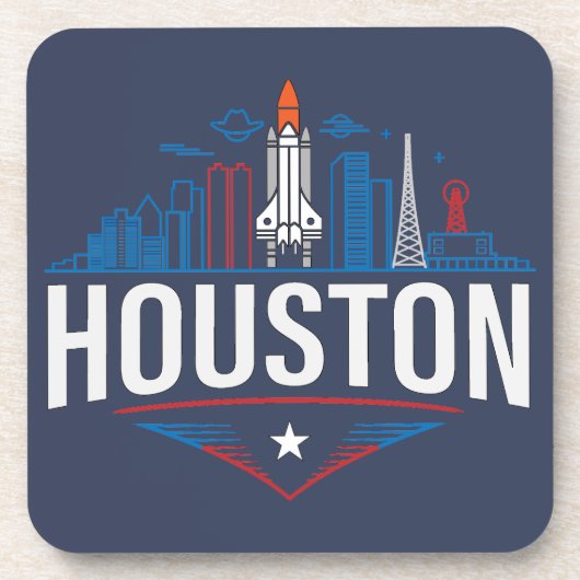 Houston Texas United States of America コースター (正面)