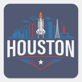 Houston Texas United States of America スクエアシール