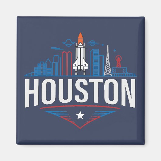 Houston Texas United States of America マグネット (正面)