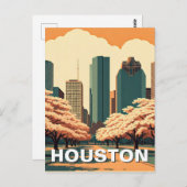 Houston Texas vintage ポストカード (正面/裏面)