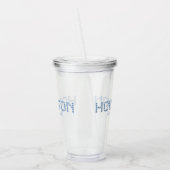 Houston Tile, Blue Tile, Houston Texas アクリルタンブラー (左)