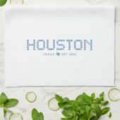 Houston Tile, Blue Tile, Houston Texas キッチンタオル (折り畳み)