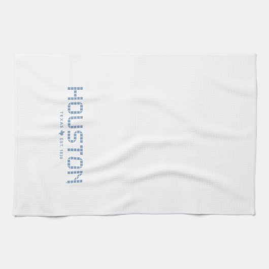 Houston Tile, Blue Tile, Houston Texas キッチンタオル (横)