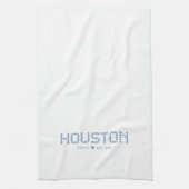 Houston Tile, Blue Tile, Houston Texas キッチンタオル (縦)