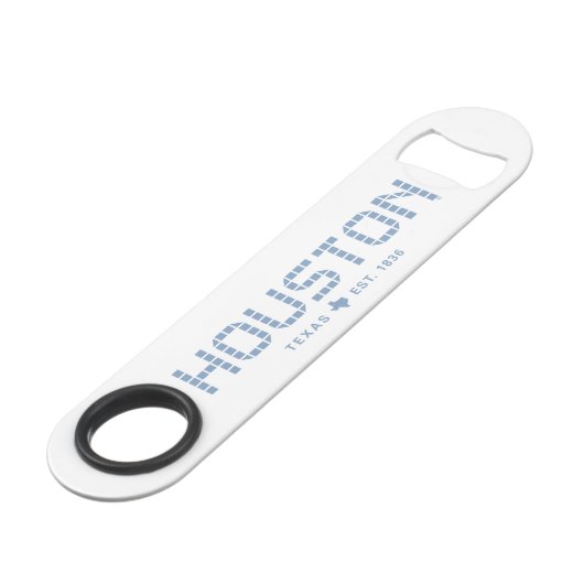 Houston Tile, Blue Tile, Houston Texas スピード栓抜き (正面アングル)