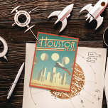 Houston, TX ポストカード<br><div class="desc">Anderson Design Group is an award-winning illustration and design firm in Nashville, Tennessee. Founder Joel Anderson directs a team of talented artists to create original poster art that looks like classic vintage advertising prints from the 1920s to the 1960s.</div>