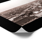 Houston TX Panoramic Photo 1910 ポスター (角)