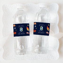 Houston We Have A 8 Year Old 8th Birthday Party ペットボトルラベル