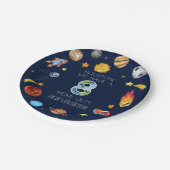 Houston We Have A 8 Year Old 8th Birthday Party ペーパープレート (アングル)