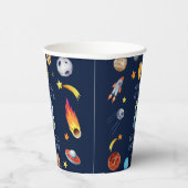 Houston We Have A 8 Year Old 8th Birthday Party 紙コップ (右)