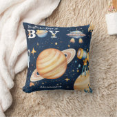 Houston We Have A Boy Outer Space クッション (ブランケット)