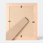 Houten Trouwframe met Naam en Datum -  レーザー彫刻フレーム (裏面)