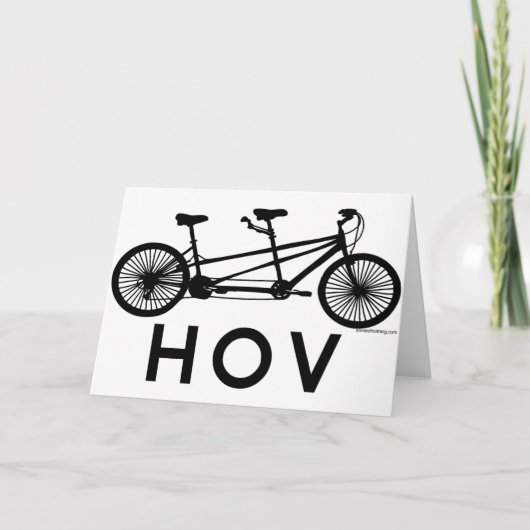 HOVのタンデムの自転車 カード (正面)