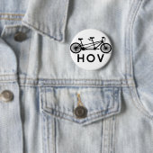 HOVのタンデムの自転車 缶バッジ (インサイチュ)