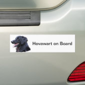 hovawartのzwart バンパーステッカー (車上)