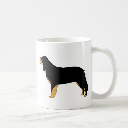 hovawart色のシルエット コーヒーマグカップ (右)