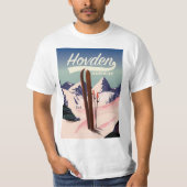 Hovden Norwayスキー旅行ポスター。 Tシャツ (正面)
