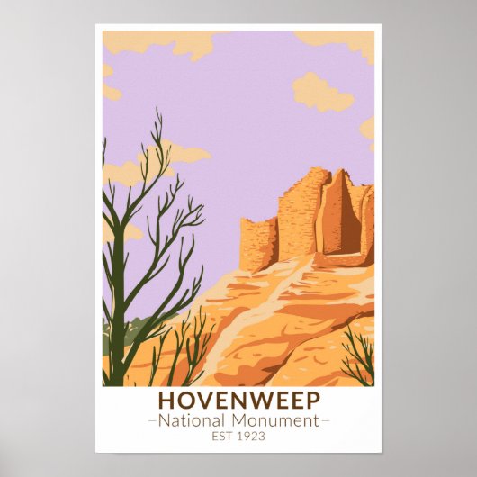 Hovenweep National Monument Cutthroat Castle ポスター (正面)