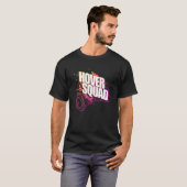 Hover Squad クールピーチピンクジャイロホバーボード Tシャツ (正面フル)