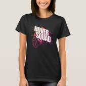 Hover Squad  Cool Peach Pink Gyro Hoverboard Tシャツ (正面)