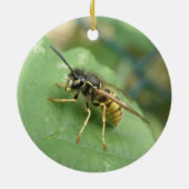 Hoverflyマクロオーナメント セラミックオーナメント (裏面)