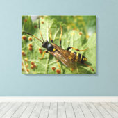 Hoverfly Canvas Print キャンバスプリント (インサイチュ (ウッドフロア))