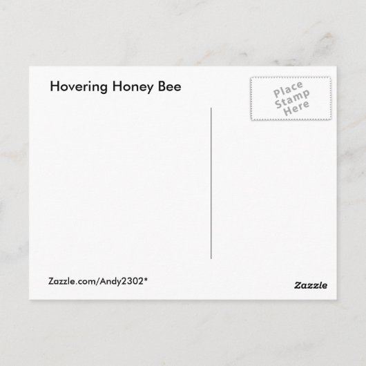 Hovering Bee ～はがき ポストカード (裏面)