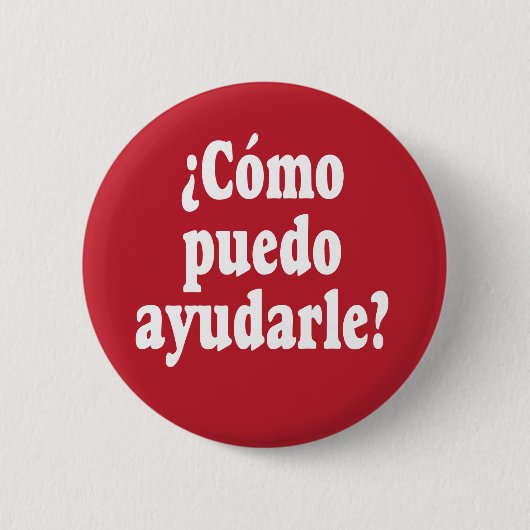 How スペインの I You救済 May You - Como puedo ayudarle 缶バッジ (正面)