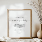 How モダン Big is Mommy's Belly Baby Shower Game ポスター